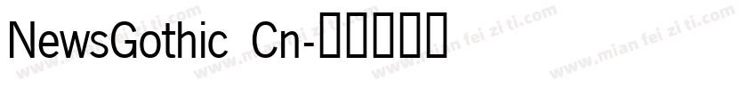 NewsGothic Cn字体转换